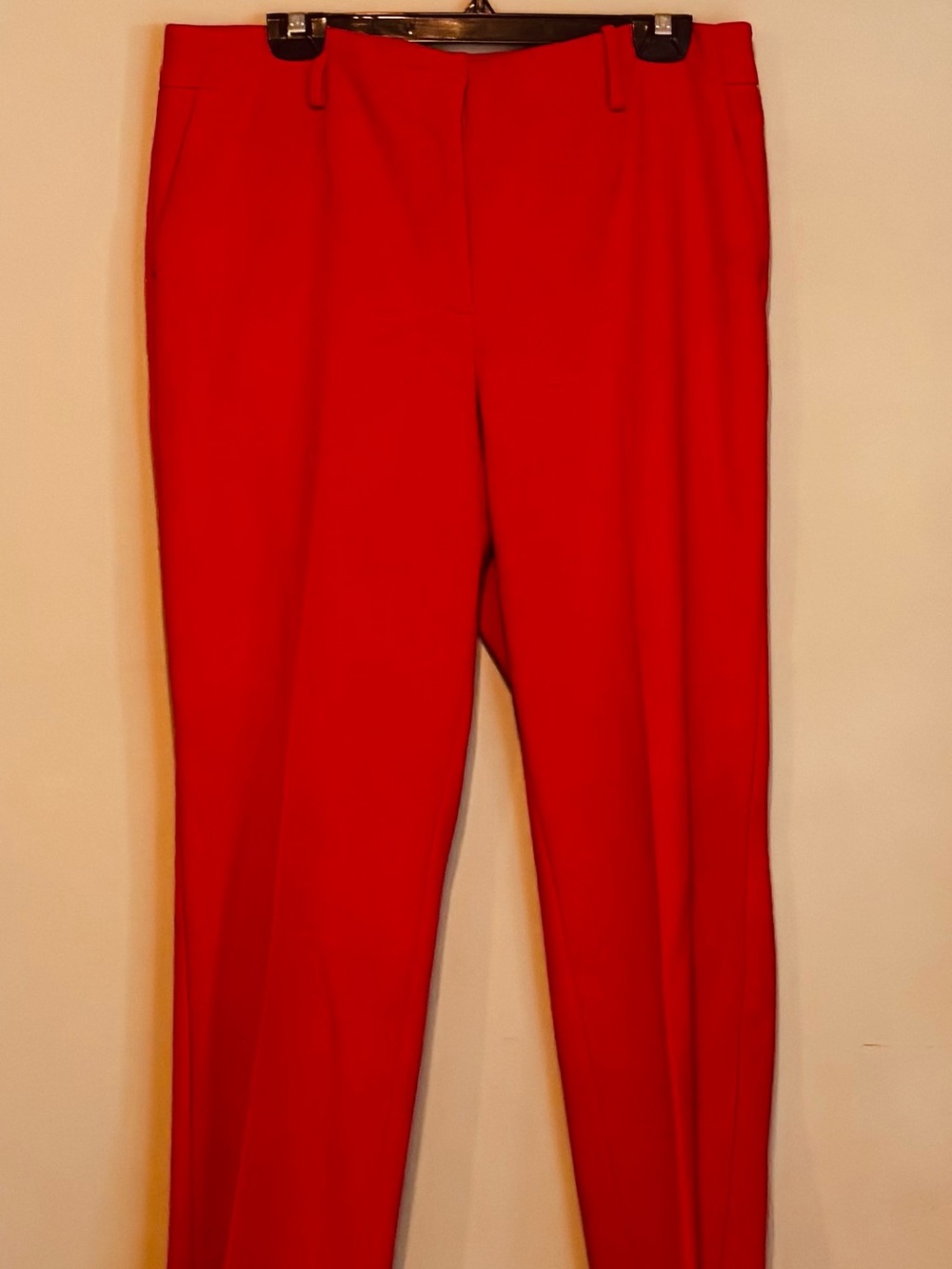 Talbots Red Straight-Leg Dress Trousers
